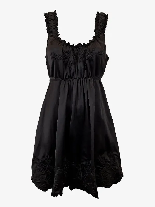 Smock dresses for womenAssorted Brands Romantic Embroidery Ruched Detail Dress Size 6
