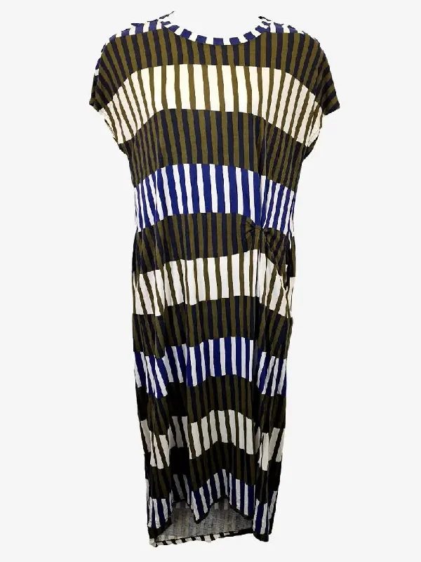 Tight-fitting dresses for womenElk Contrast Stripe Everyday Summer Dress Size 12