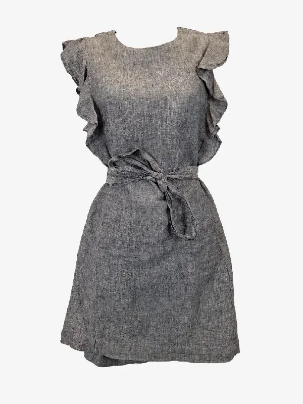 Glamour dresses for red carpet appearancesSaba Ruffled Front Charcoal Dress Size 6