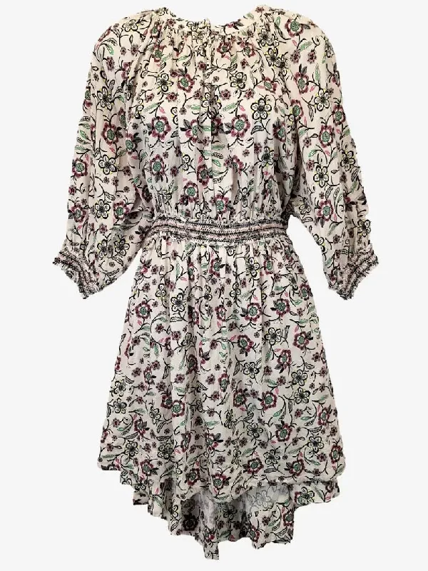 Silk dresses for womenPOL Relaxed Vibrant Floral Holiday Dress Size 12