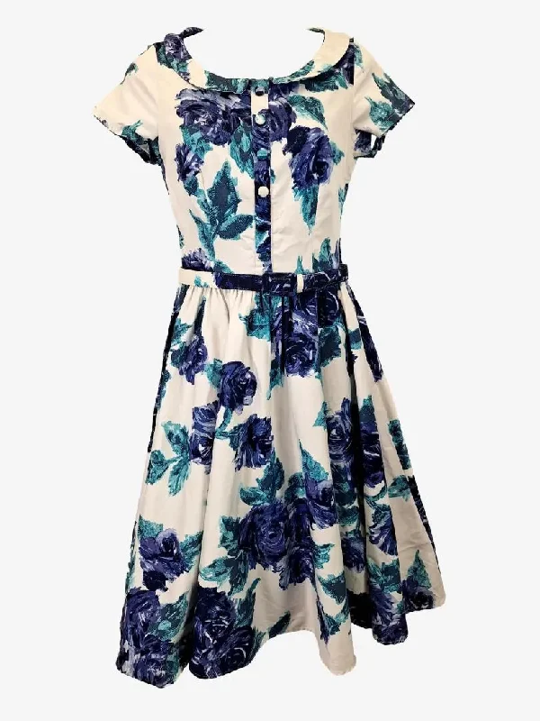 Leather dresses for womenPimp Couture Aqua Rose Afternoon Tea Dress Size M