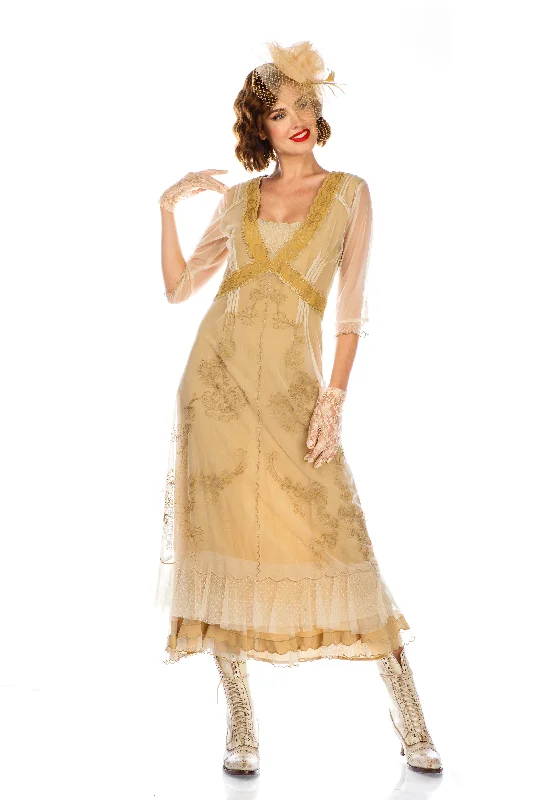 Mother-of-the-bride dressesVintage Titanic Style Dress in Gold by Nataya