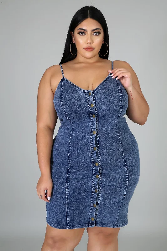 Midi dresses for womenDenim Denim Dress