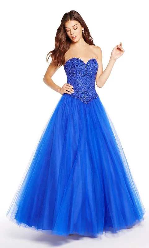 Corduroy dresses for womenAlyce Paris - Corset Sweetheart Bodice Tulle Evening Gown 60205SC