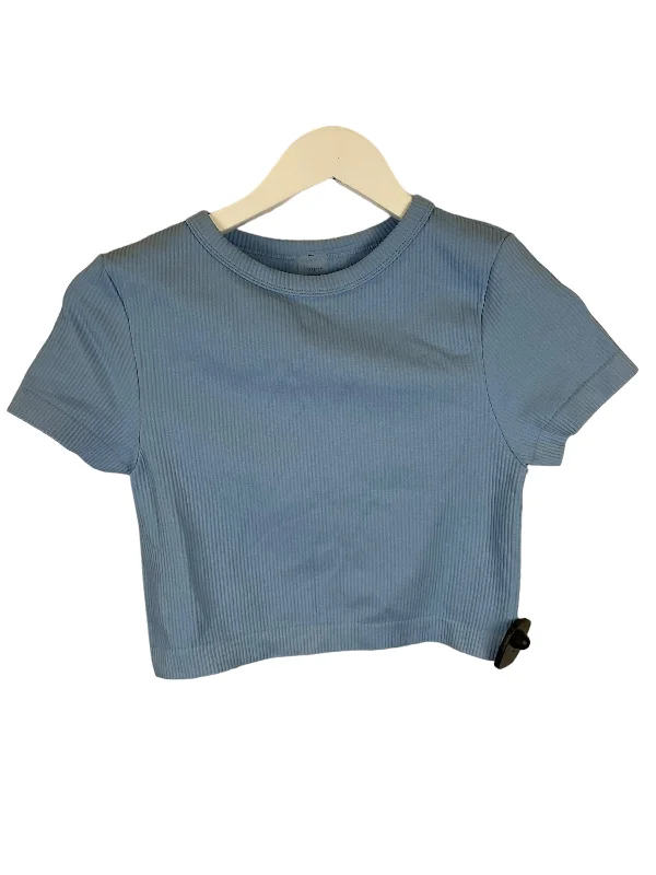 Affordable women's topsBlue Top Short Sleeve Clothes Mentor, Size M