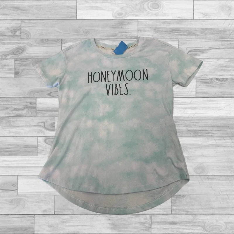 Vintage women's topsBaby Blue Top Short Sleeve Basic Clothes Mentor, Size Xs