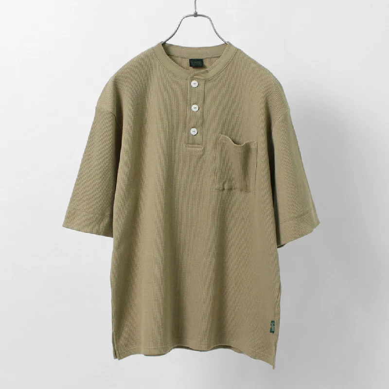 plaid shirts for menGOHEMP / Henley PK Short Sleeve Shirt