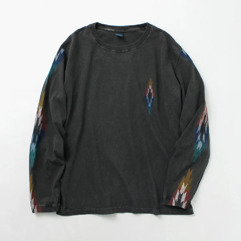 tops with lace for menGOOD ON / Chimayo Long Sleeve Crew T-Shirt