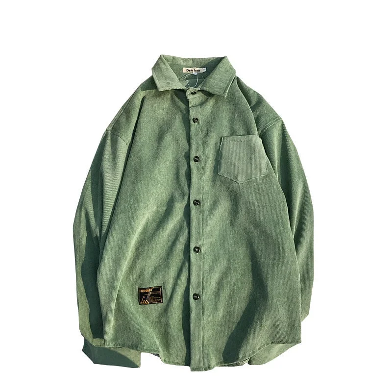 gilets for menCorduroy Material shirt men