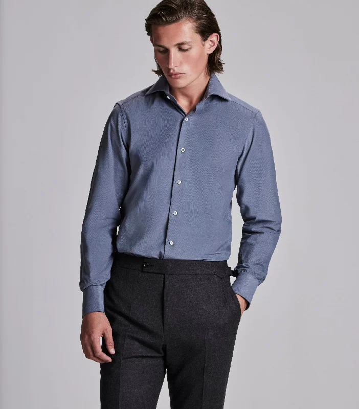 pullovers for menBlue Cotton Cord Shirt