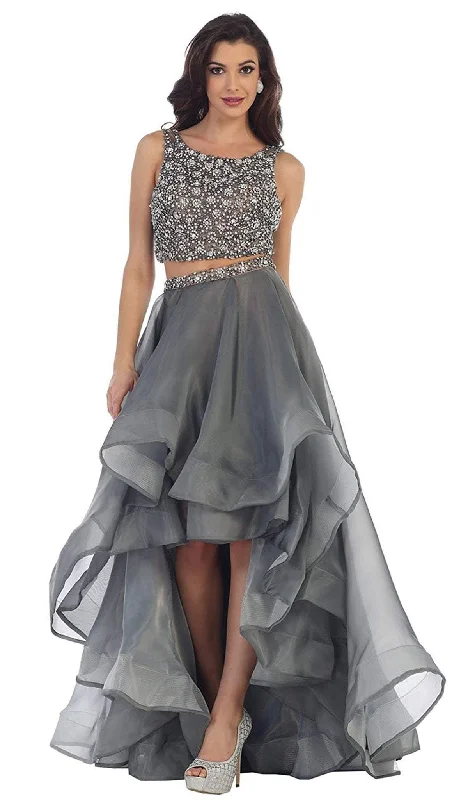 Plunging neckline dresses for womenMay Queen RQ7486