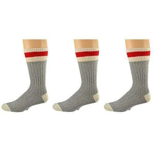 tops with sequins for menWool Striped Boot Work Men's 3 Pair Pack Socks