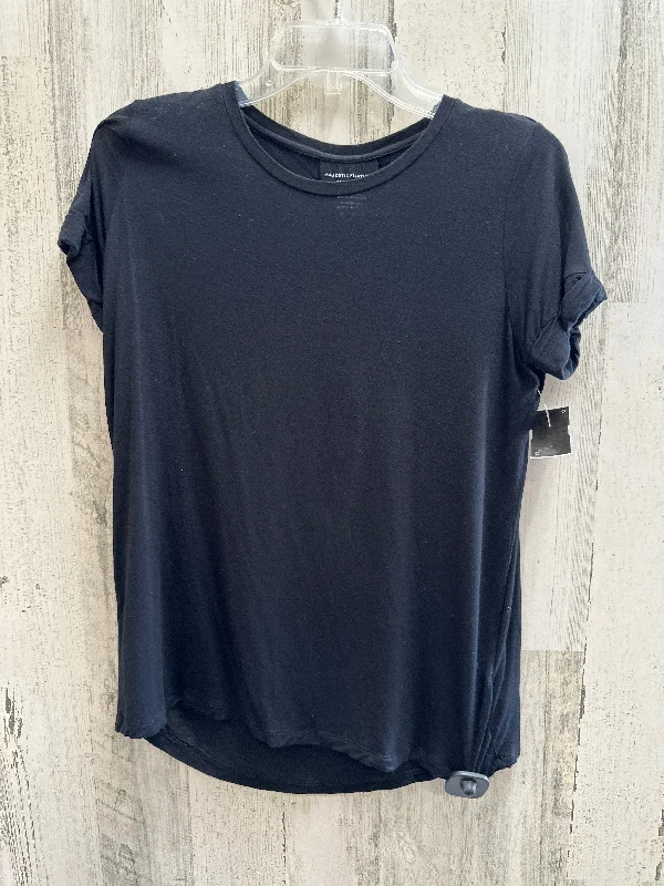 Easy-care women's topsBlack Top Short Sleeve Majestic Filatures, Size S