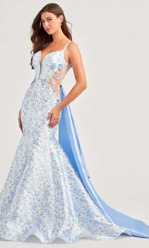 Transitional dresses for in-between seasonsEllie Wilde EW35033 - Three-Dimensional Sleeveless Gown