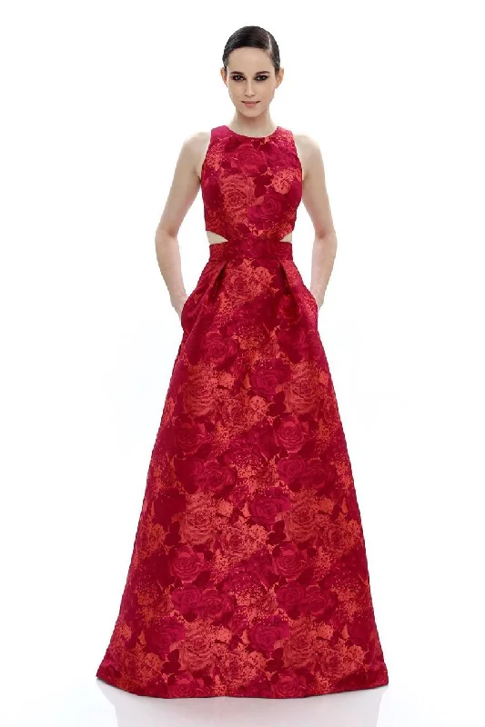 Mini dresses for womenTheia - 882438SC Floral Detailed Long A-line Dress