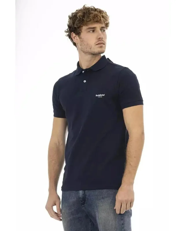 lightweight jackets for menBaldinini Trend Men's Blue Cotton Polo Shirt - 3XL