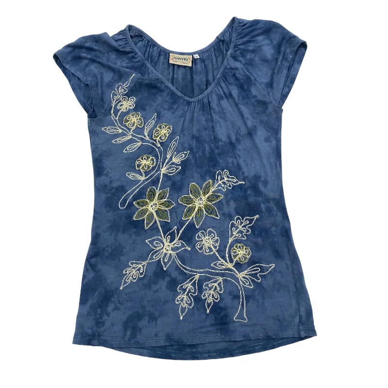 Athletic women's topsBlue Top Short Sleeve Clothes Mentor, Size S