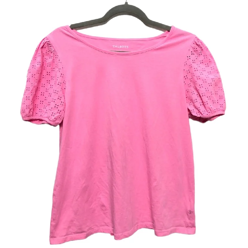Animal print women's topsTop Short Sleeve By Talbots  Size: M