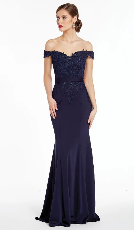 Bridesmaid dresses for womenAlyce Paris - 27309SC Appliqued Off-Shoulder Sheath Evening Dress