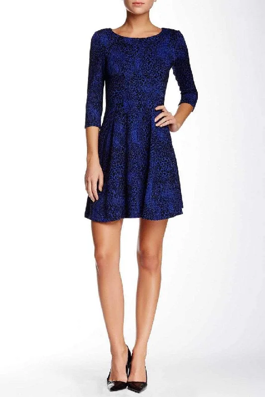 Evening women's dressesTaylor - Quarter Sleeve Animal Print Dress 5140MSC