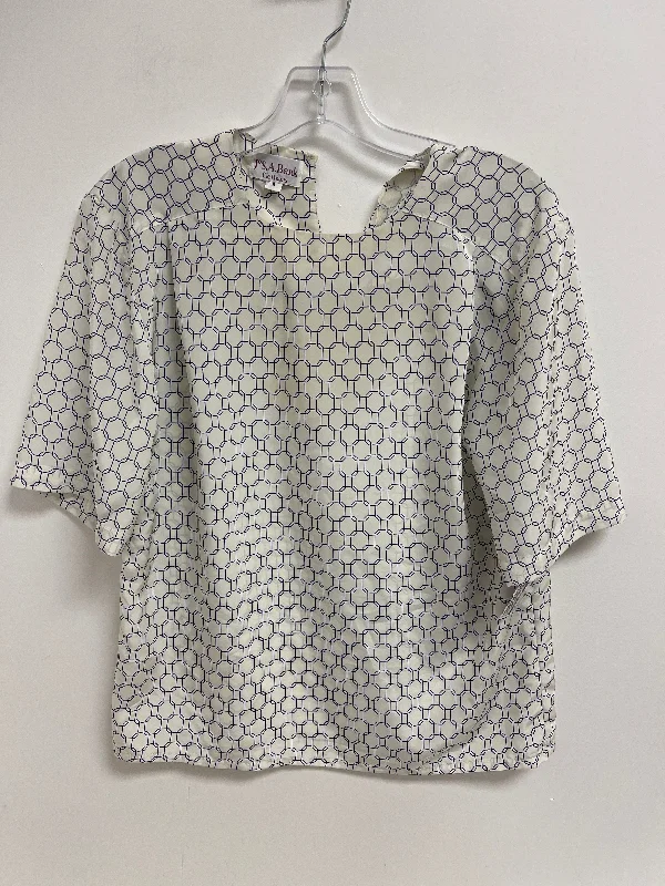 Moisture-wicking women's topsCream Top Short Sleeve Clothes Mentor, Size S