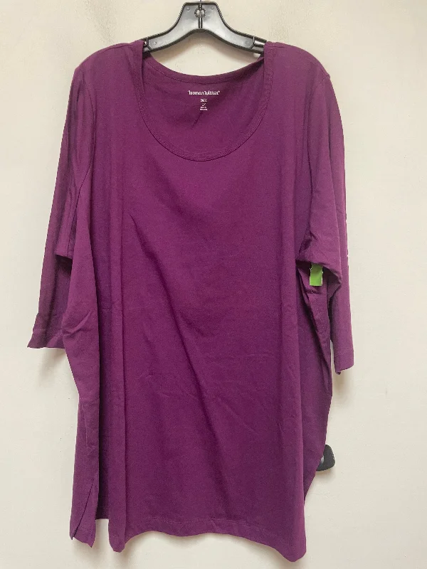 Tall women's topsTop Short Sleeve Basic By Woman Within  Size: 2x