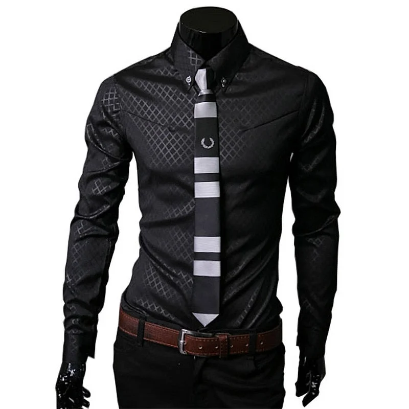 tops with pockets for menMen Plaid Shirts
