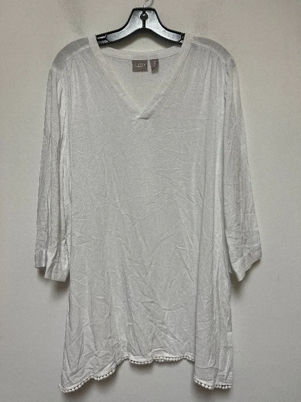 Thermal women's topsTop Short Sleeve By Chicos  Size: L
