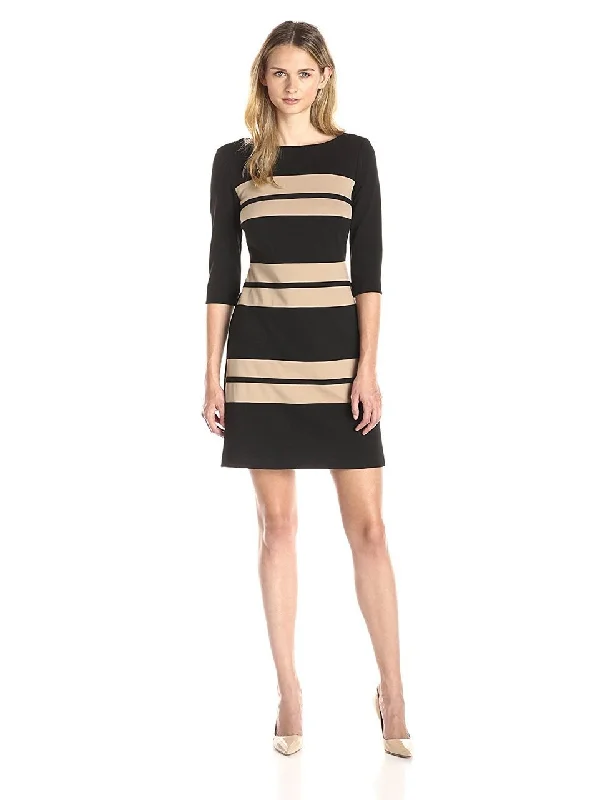 Workwear women's dressesTaylor - Long Sleeve Stripe Sheath Dress 5826MSC