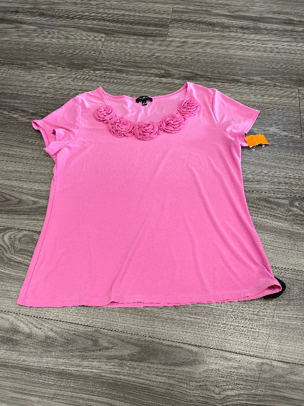 Peter Pan collar women's topsTop Short Sleeve By Elementz  Size: L