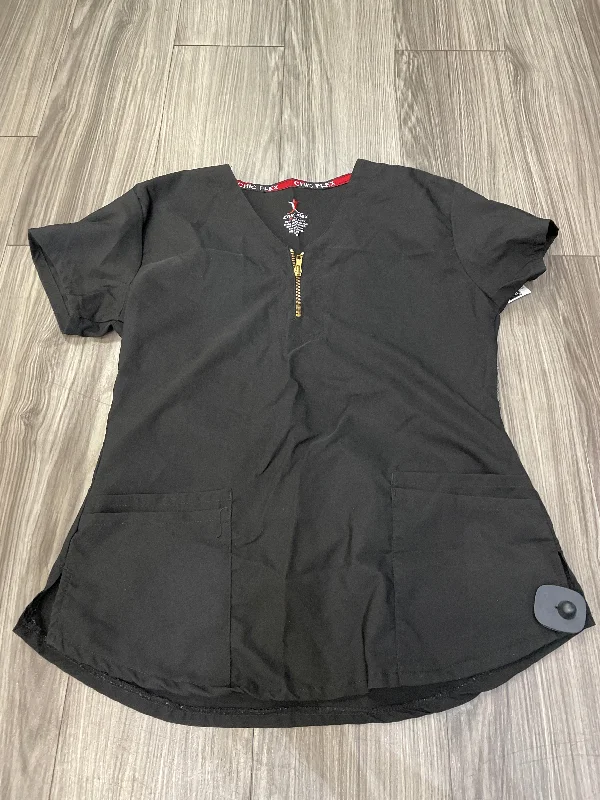 Yoga women's topsBlack Top Short Sleeve Clothes Mentor, Size M