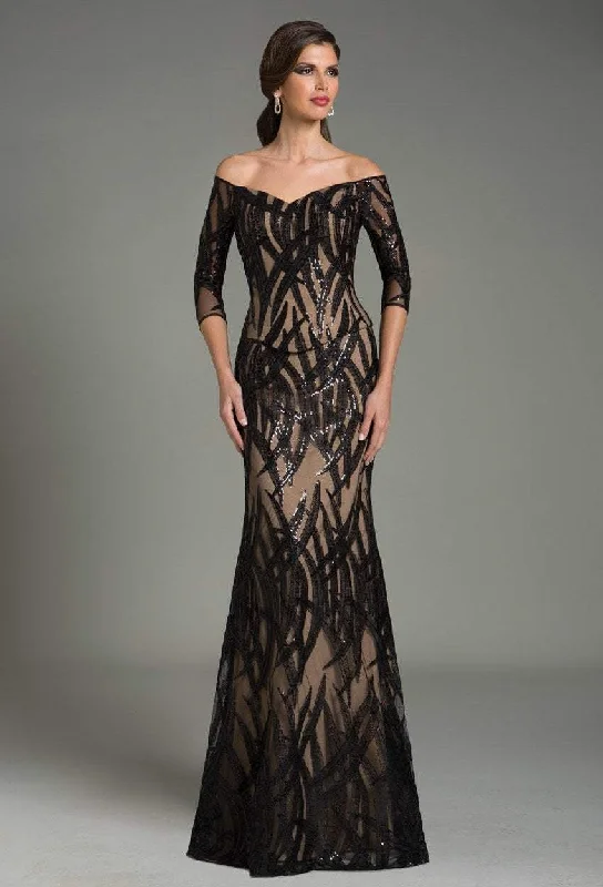 Sack dresses for womenFeriani Couture - 18528SC Embellished Off Shoulder Sheath Gown
