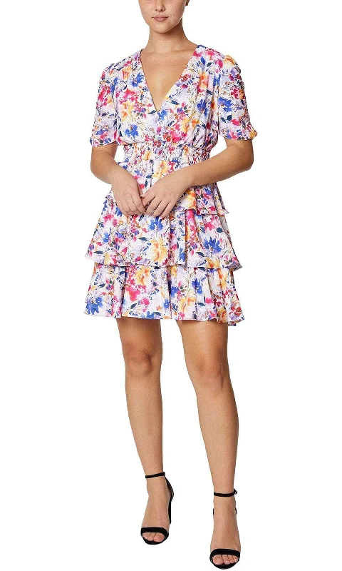 Spaghetti strap dresses for womenLaundry HV03D01 - Floral Tiered Casual Dress