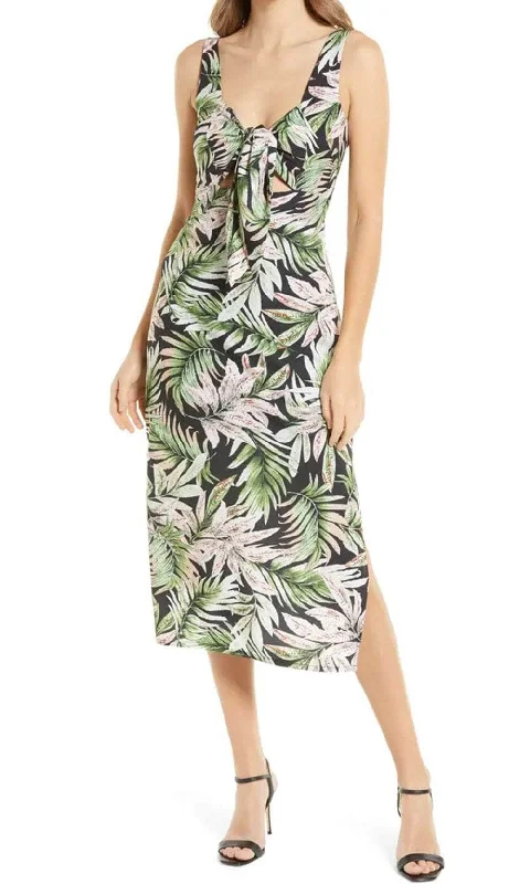 Long-sleeved dresses for womenSam Edelman 10F629 - V-Neck Tie Front Casual Dress