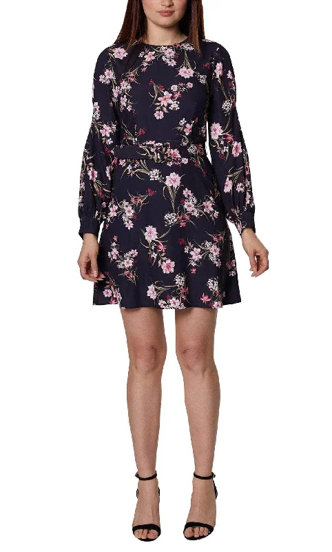 Embroidered dresses for womenBCBG Generation GU07D37 - Long Sleeve A-Line Cocktail Dress