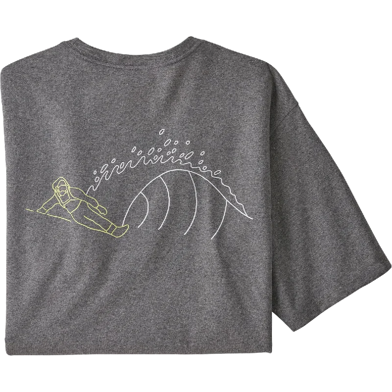 turtlenecks for menMen's Surf Snow Responsibili-Tee