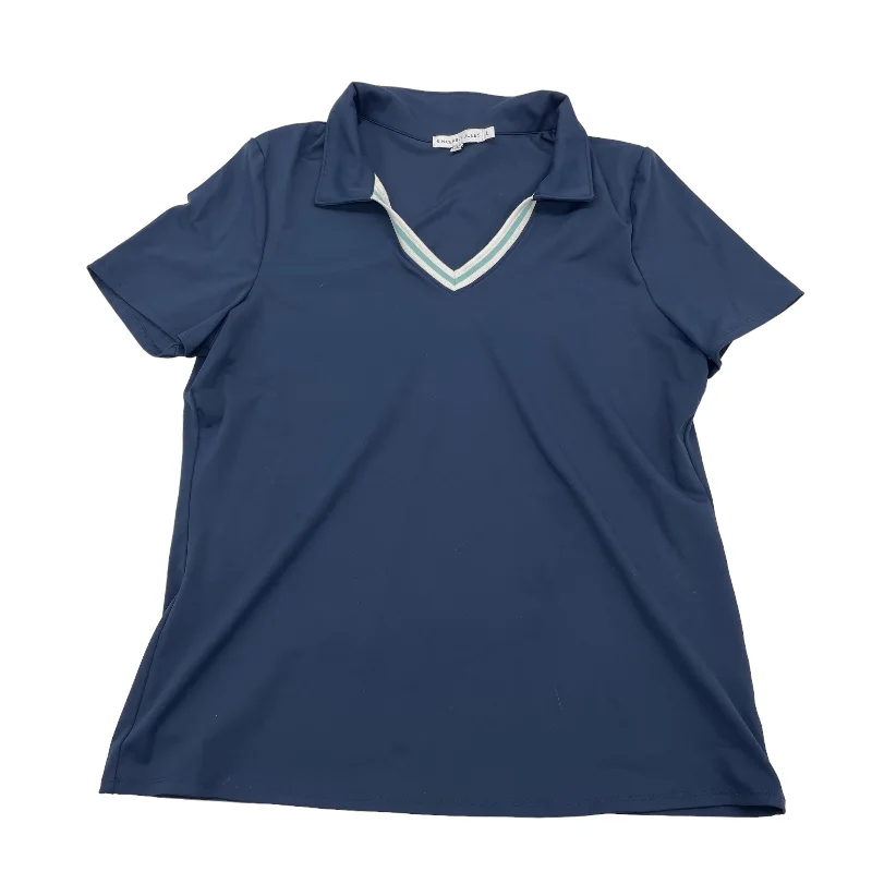 UV-protective women's topsNavy Top Short Sleeve Clothes Mentor, Size L