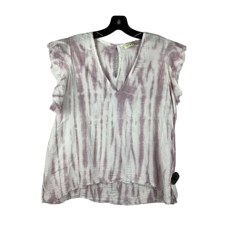 Limited edition women's topsPurple Top Short Sleeve Cmb, Size S