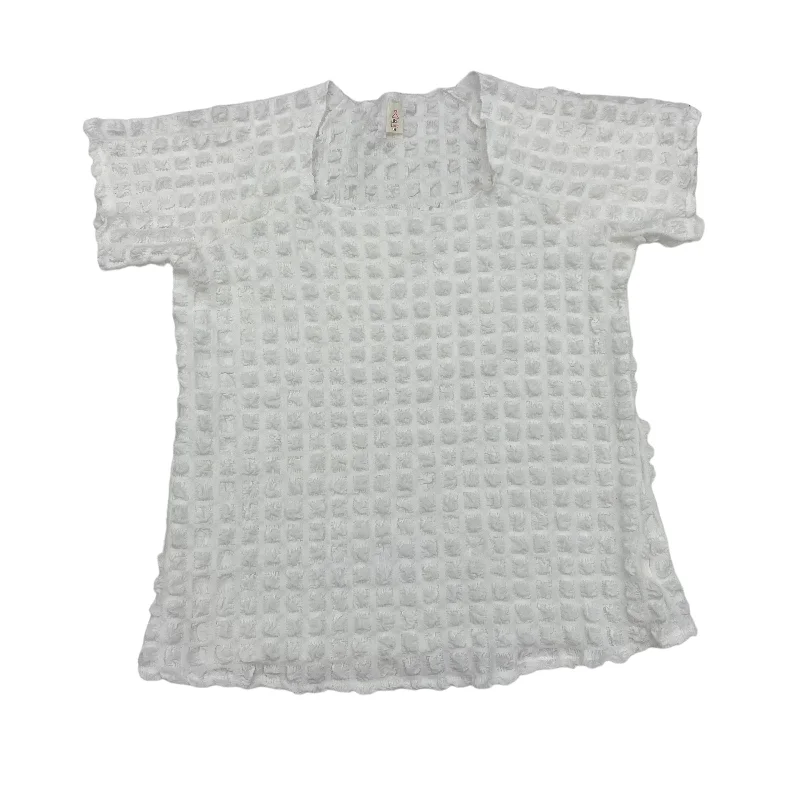 Bodycon women's topsWHITE    CLOTHES MENTOR TOP SS, Size 1X