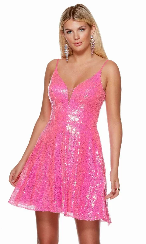 Gym wear dresses for athletic activitiesAlyce Paris 3124 - Sequins Cocktail Dress