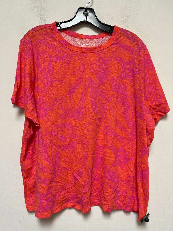 Geometric print women's topsTop Short Sleeve By Old Navy  Size: Xxl