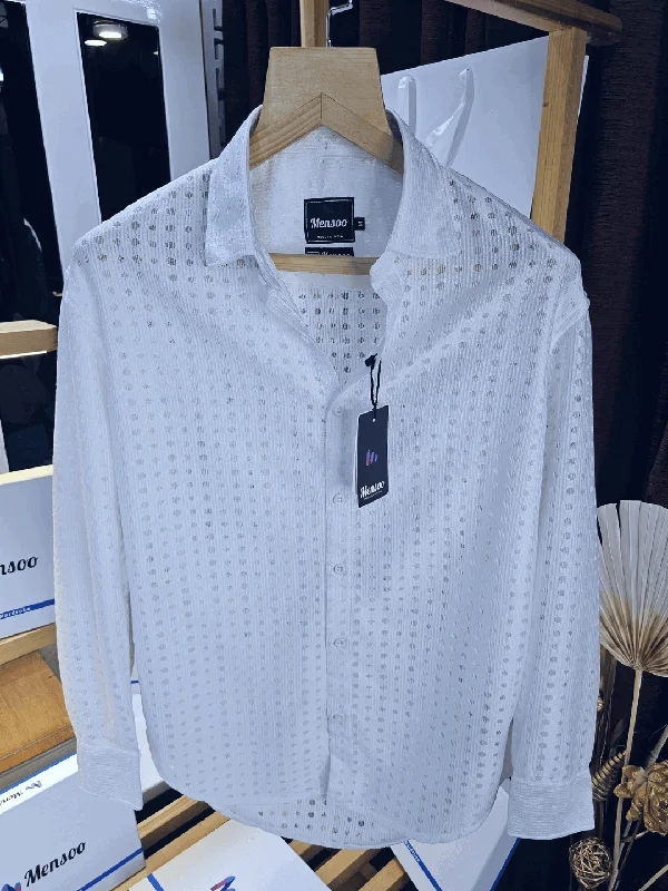 striped shirts for menKnitted Shirt White 4 Net