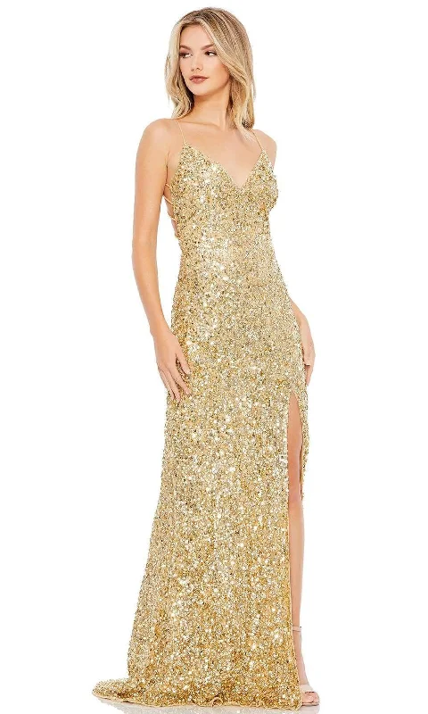 Little black dresses (LBDs) for womenMac Duggal - 10704 V-Neck Fitted Evening Dress