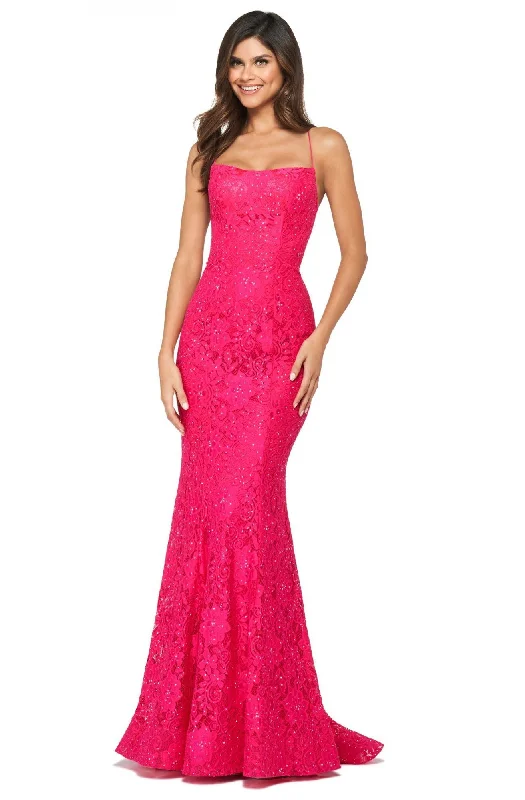 Bohemian women's dressesSherri Hill - 53359SC Jewel Strewn Lace Mermaid Dress