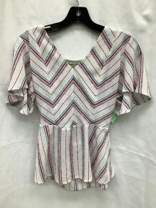 Lace-up women's topsTop Short Sleeve Basic By Monteau  Size: M