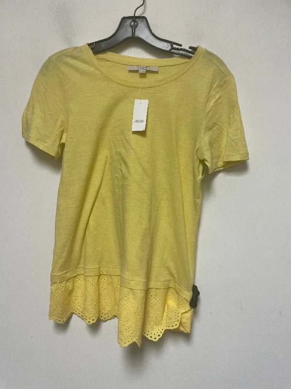 Machine-washable women's topsTop Short Sleeve Basic By Loft  Size: Xs