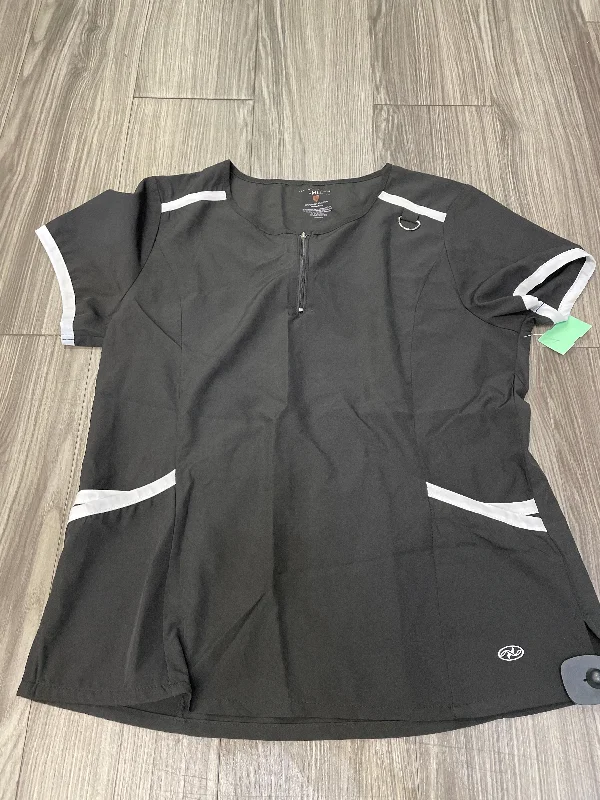Running women's topsBlack Top Short Sleeve Clothes Mentor, Size L