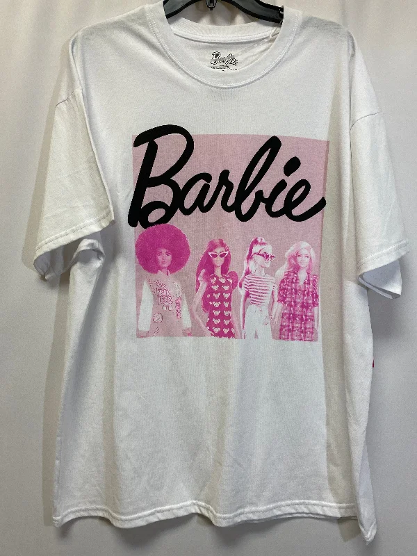 Statement women's topsWhite Top Short Sleeve Clothes Mentor, Size Xl