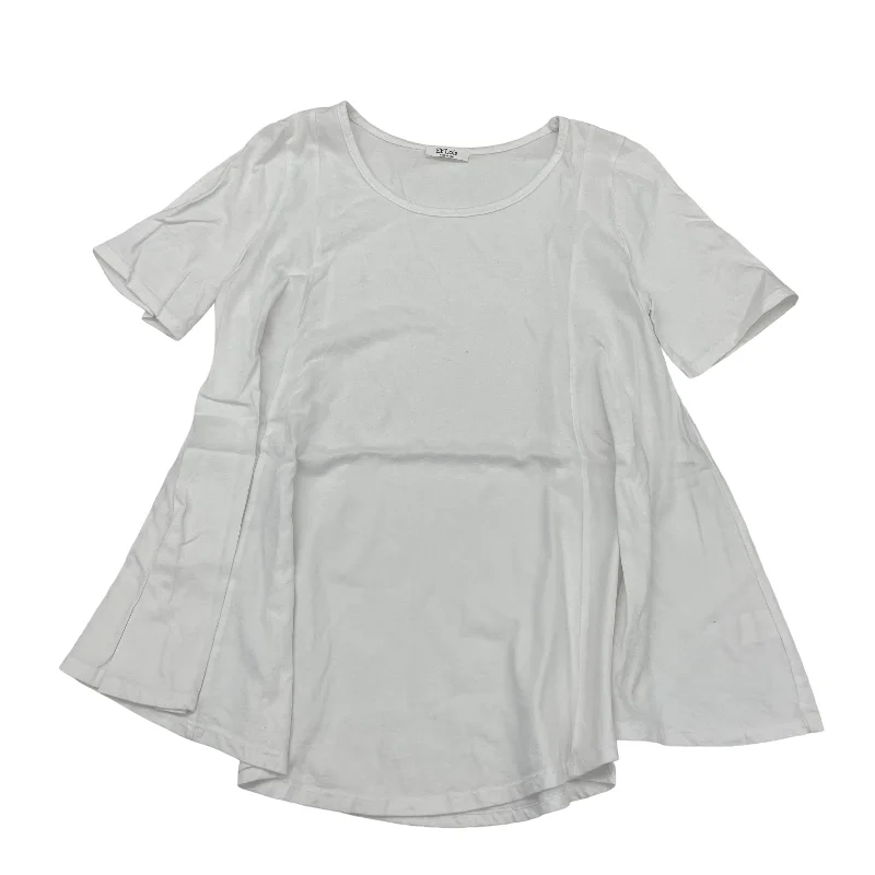 Off-the-shoulder women's topsWhite Top Short Sleeve Clothes Mentor, Size S
