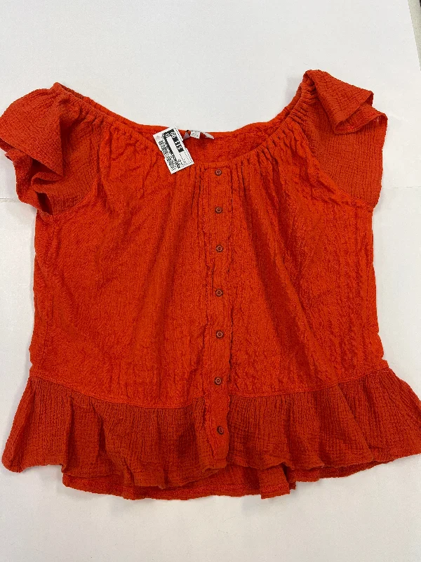 Shawl collar women's topsTop Short Sleeve By Lucky Brand  Size: S